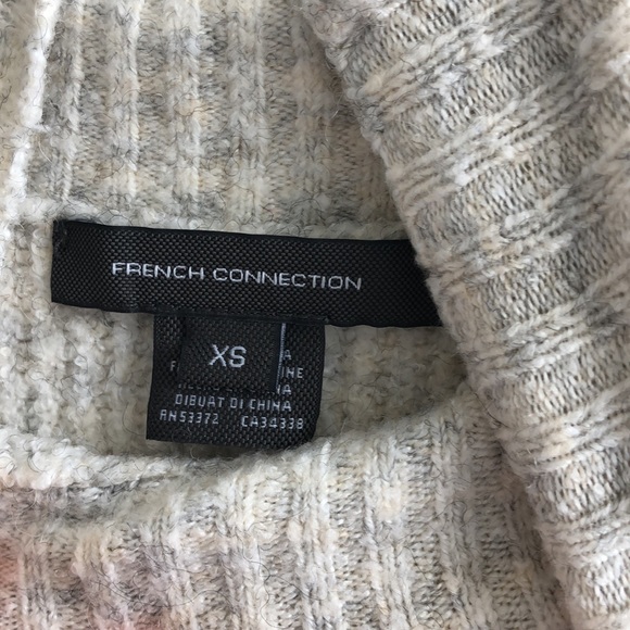 French Connection - Flossy Orla Ribbed Turtleneck Sweater - Light Oatmeal - XS - Picture 5 of 8